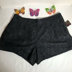 Heartsoul Plus Black Lace Shorts, 2X, NWT, pet/smoke free home